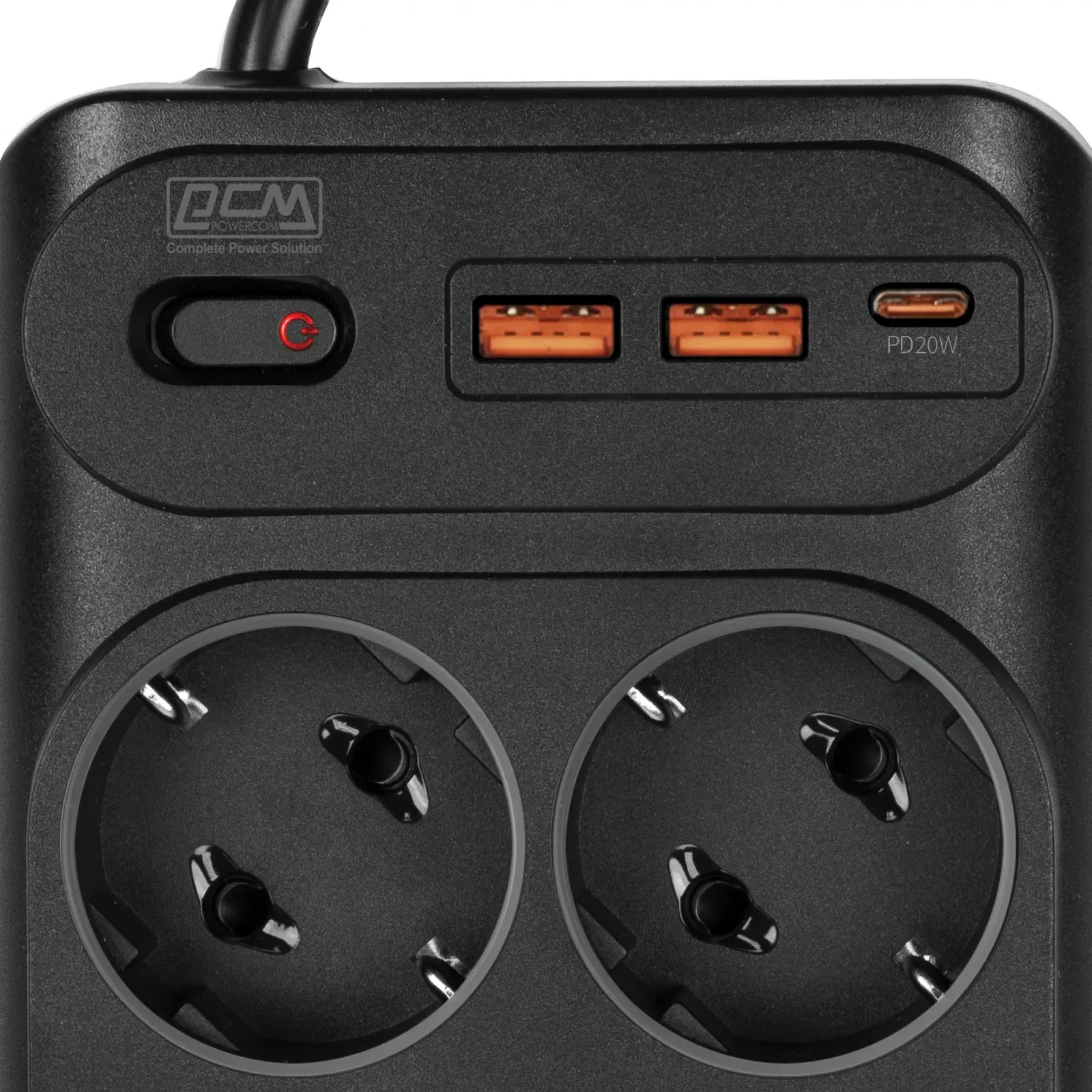 Аксессуары POWERCOM SP-10 USB2A1СB 3,0м черный - фото 4