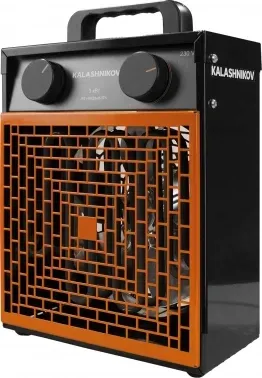 Тепловентилятор Kalashnikov Тетра KVF-E3-12 3000Вт черный/оранжевый - фото 6