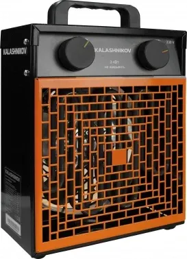 Тепловентилятор Kalashnikov Тетра KVF-E3-12 3000Вт черный/оранжевый - фото 8