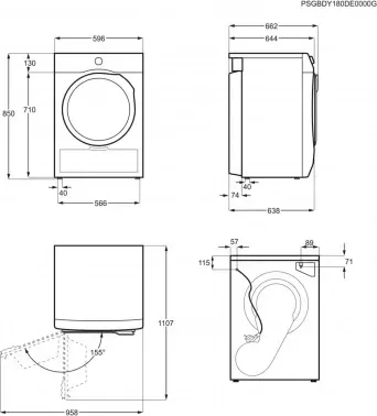 Сушильная машина Electrolux EW8D595MCE пан.англ. кл.энер.:A+++ макс.загр.:9кг белый - фото 8