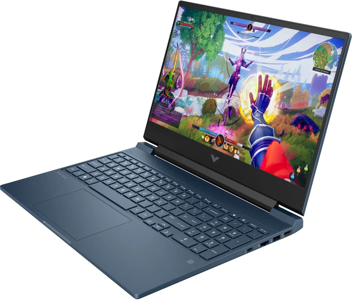 Ноутбук HP Victus 15-fb2031ci Ryzen 7 8845HS 16Gb SSD512Gb NVIDIA GeForce RTX4060 8Gb 15.6 IPS FHD 1920x1080 FreeDOS blue WiFi BT Cam A74LLEA - фото 3
