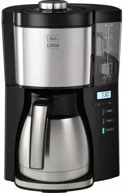 Кофеварка капельная Melitta Look V Therm Timer Black Filter 1000Вт черный/нержавеющая сталь - фото 8