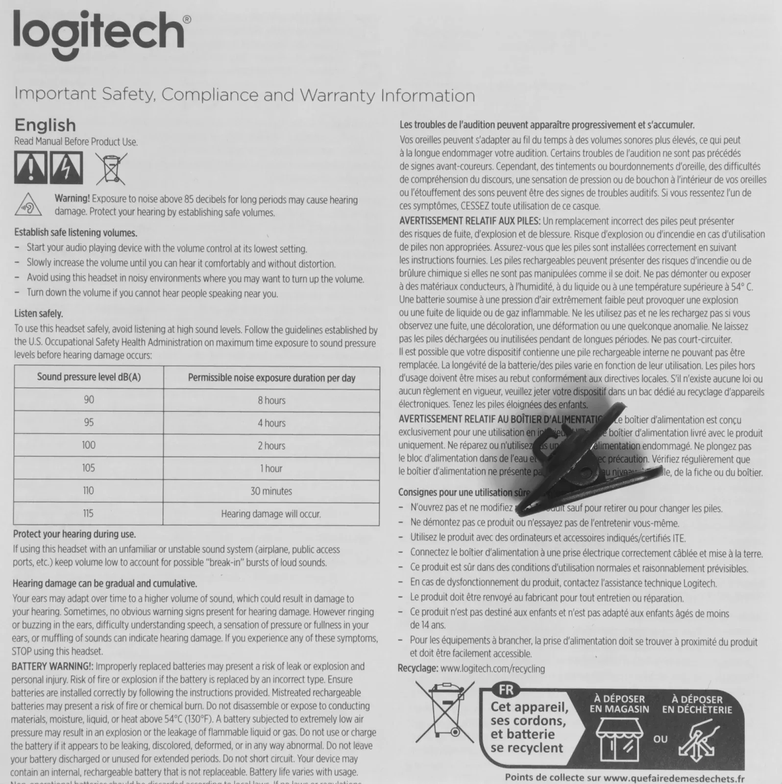 Наушники с микрофоном Logitech H650E черный 1.1м накладные оголовье 981-000519 - фото 6