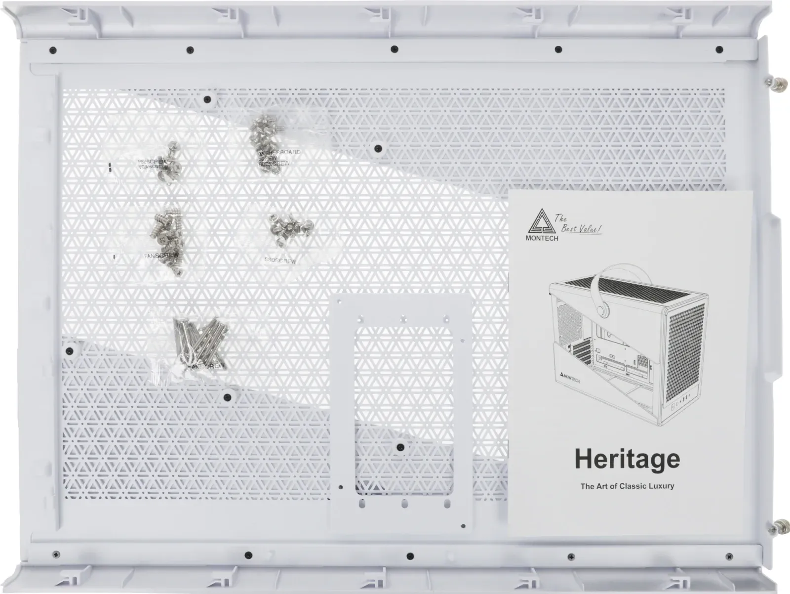 Корпус Montech Heritage W белый без БП mATX 9x120mm 2x140mm 2xUSB3.0 audio bott PSU - фото 8
