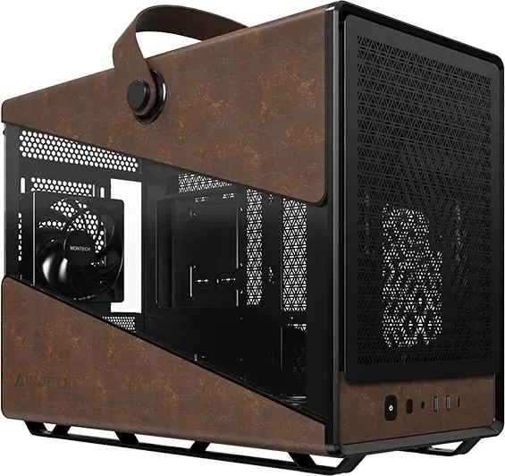 Корпус Montech Heritage PRO B черный без БП mATX 5x120mm 2x140mm 2xUSB3.0 audio bott PSU - фото 1