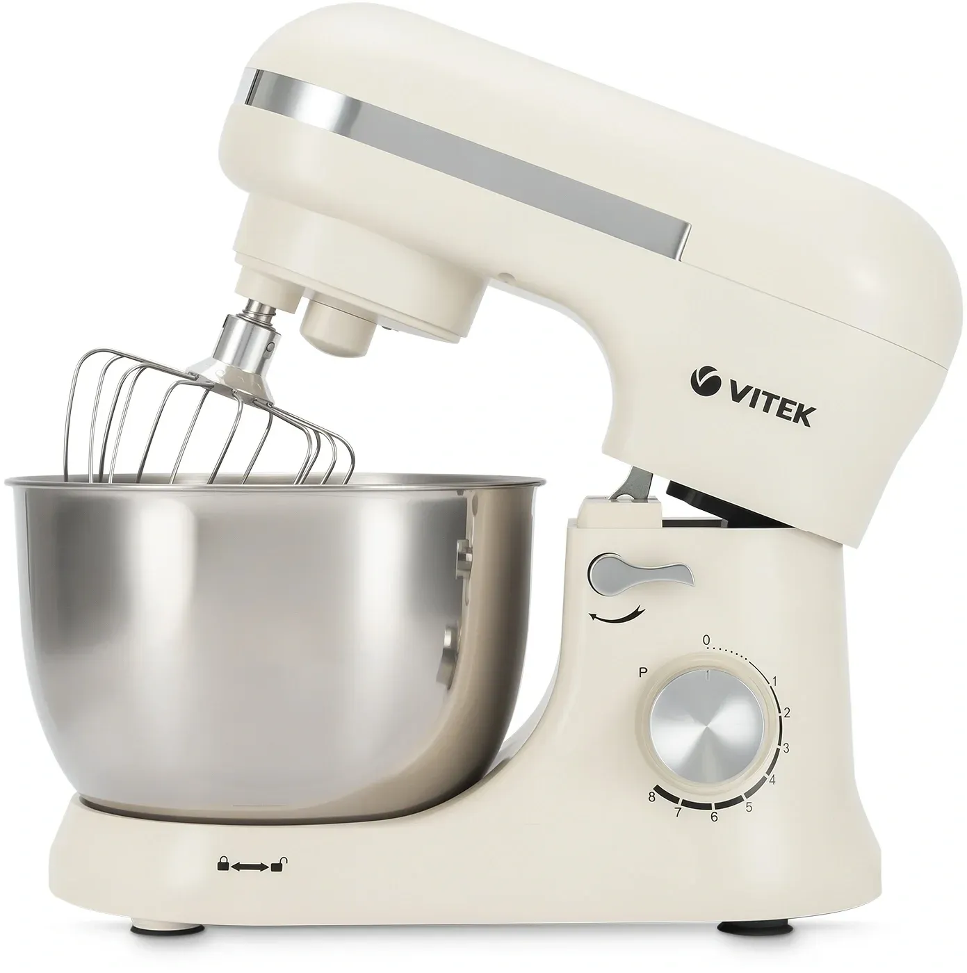 Миксер планетарный Vitek VT-PM0110 1500Вт кремовый - фото 2