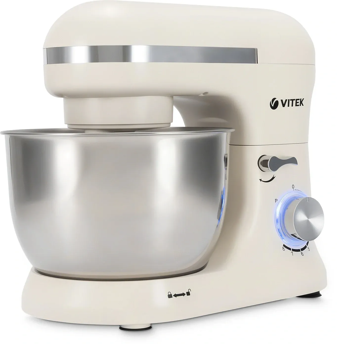 Миксер планетарный Vitek VT-PM0110 1500Вт кремовый - фото 3