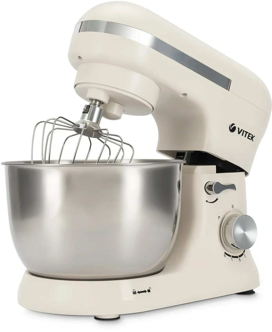 Миксер планетарный Vitek VT-PM0110 1500Вт кремовый - фото 4