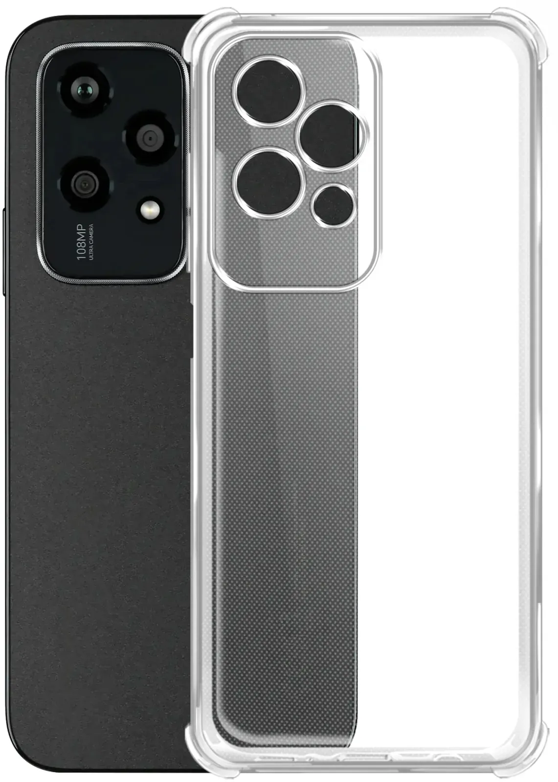 Чехол клип-кейс BoraSCO для Honor 200 Lite Bumper Case прозрачный 73436 - фото 1