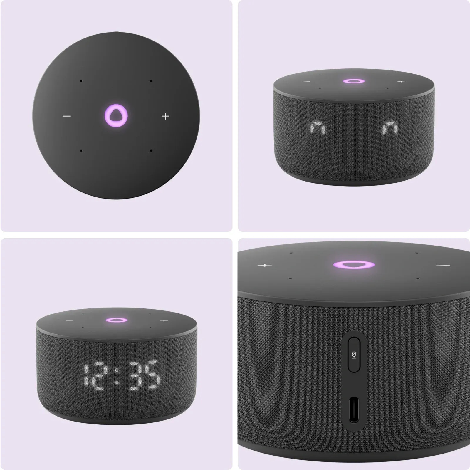 Умная колонка Yandex Станция Мини 3 Алиса черный 12W 1.0 BT/Wi-Fi YNDX-00027BLK - фото 2