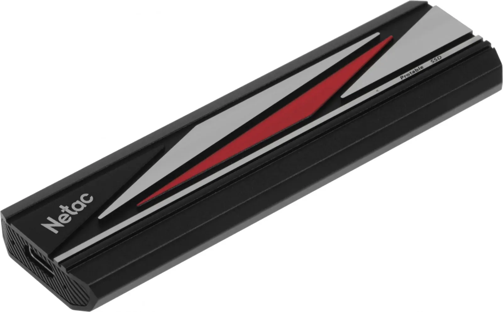 Накопитель SSD Netac USB-C 256GB NT01ZX20L-256G-32BK ZX20L черный - фото 1