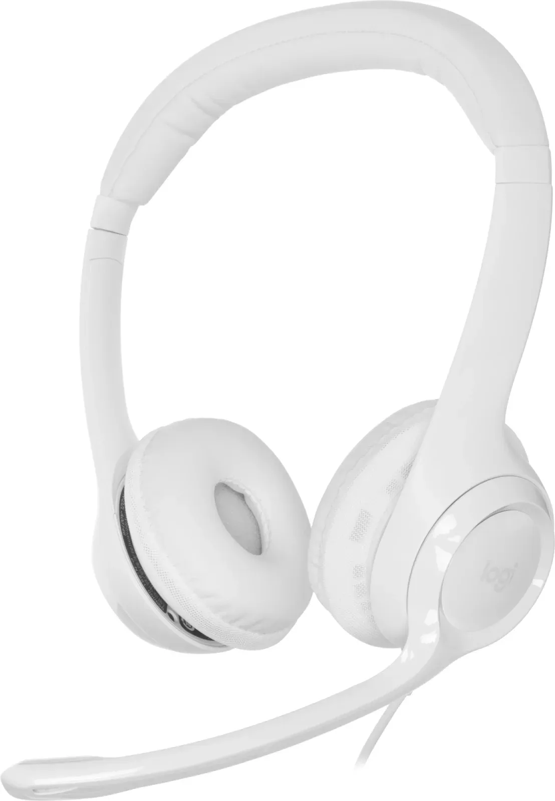 Наушники с микрофоном Logitech H390 белый 1.9м накладные USB оголовье 981-001288 - фото 2
