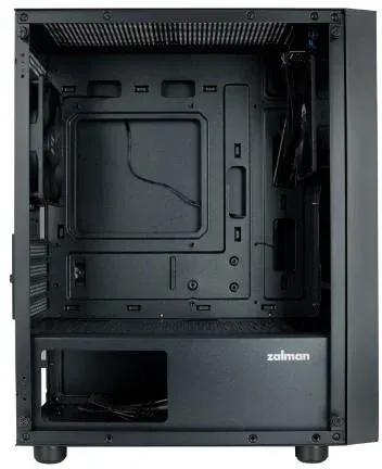 Корпус Zalman ZM-T3 Plus черный без БП mATX 2xUSB2.0 1xUSB3.0 audio front door bott PSU - фото 3
