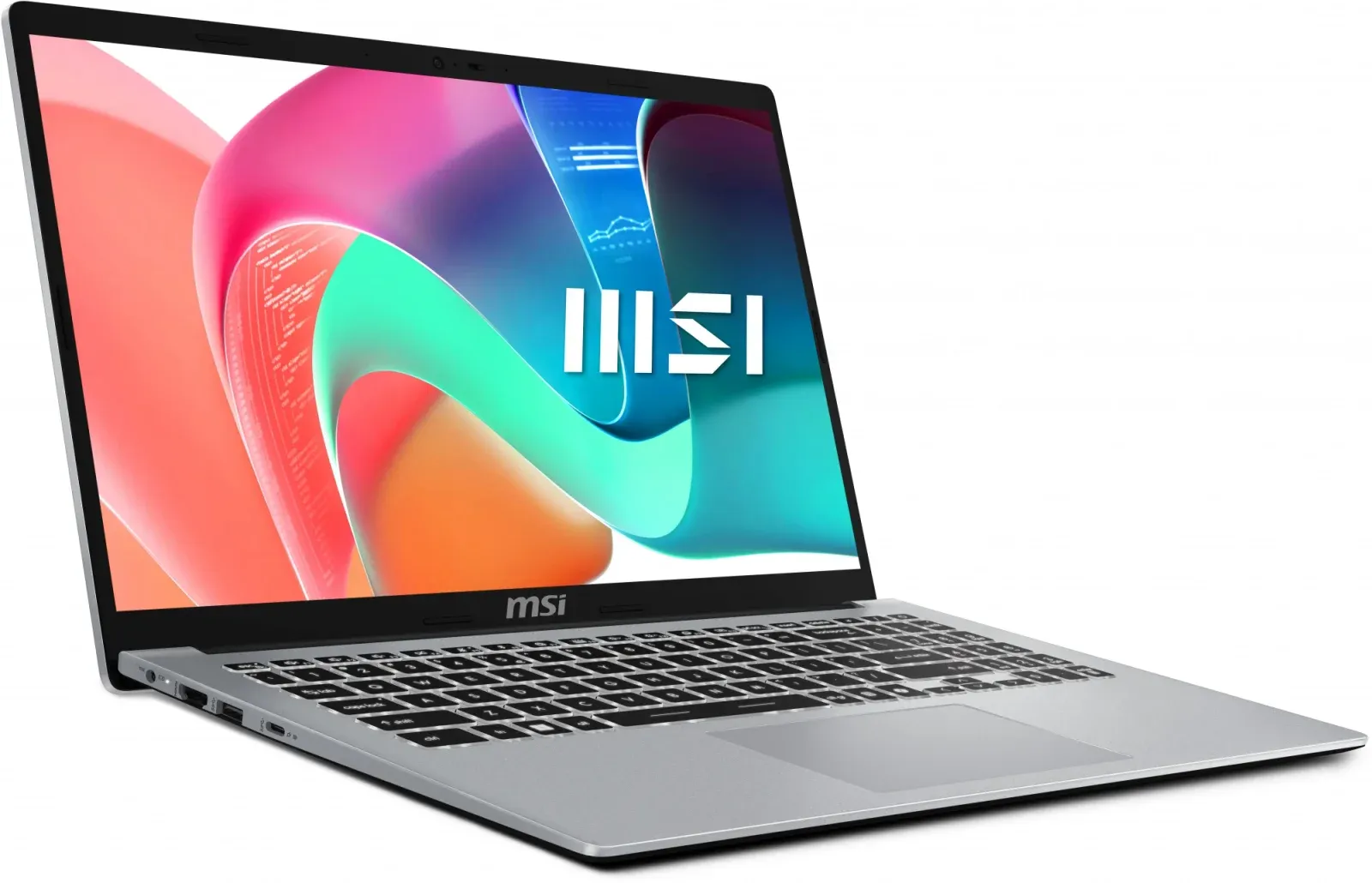 Ноутбук MSI Modern 15 F13MG-201XRU Core i5 1335U 16Gb SSD512Gb Intel Iris Xe graphics 15.6 IPS FHD 1920x1080 FreeDOS silver WiFi BT Cam 9S7-15S122-201 - фото 2