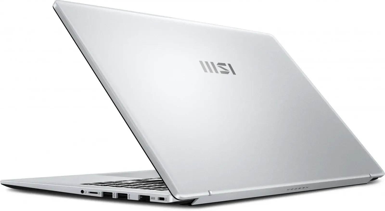Ноутбук MSI Modern 15 F13MG-201XRU Core i5 1335U 16Gb SSD512Gb Intel Iris Xe graphics 15.6 IPS FHD 1920x1080 FreeDOS silver WiFi BT Cam 9S7-15S122-201 - фото 3