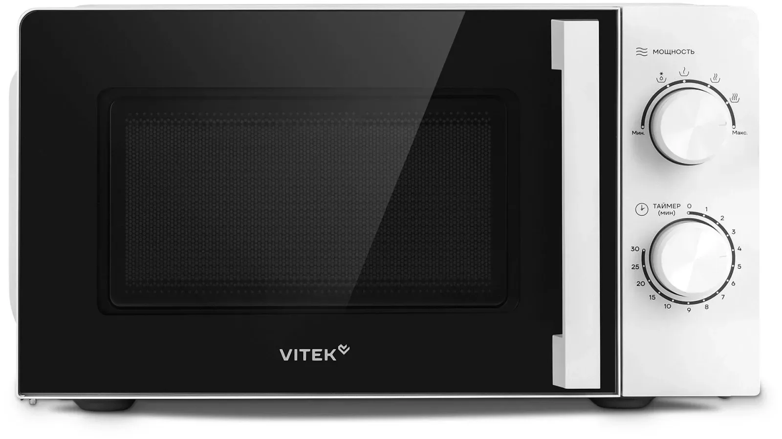 Микроволновая Печь Vitek VT-MW0120 20л. 700Вт белый/серебристый, 20 л - фото 4