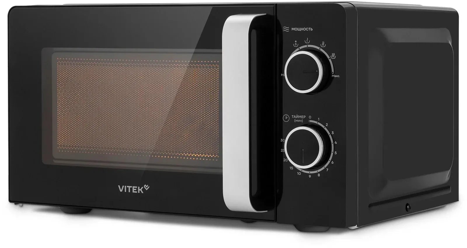 Микроволновая Печь Vitek VT-MW0220 20л. 700Вт черный, 20 л - фото 2