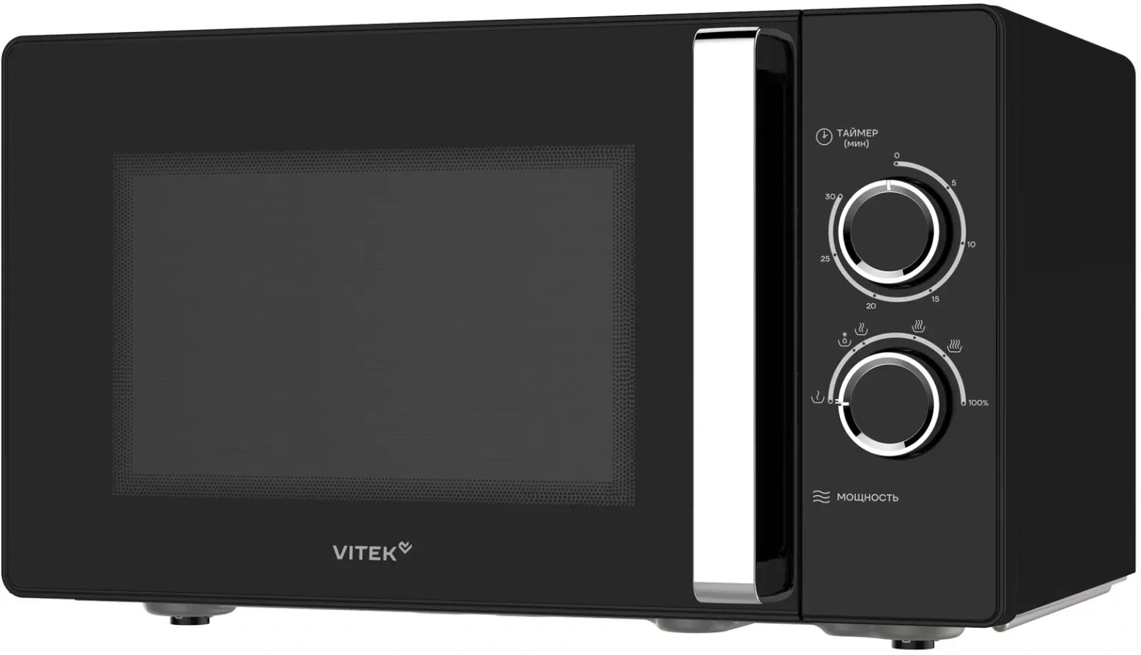 Микроволновая Печь Vitek VT-MW1225 25л. 900Вт черный/хром, 25 л - фото 3