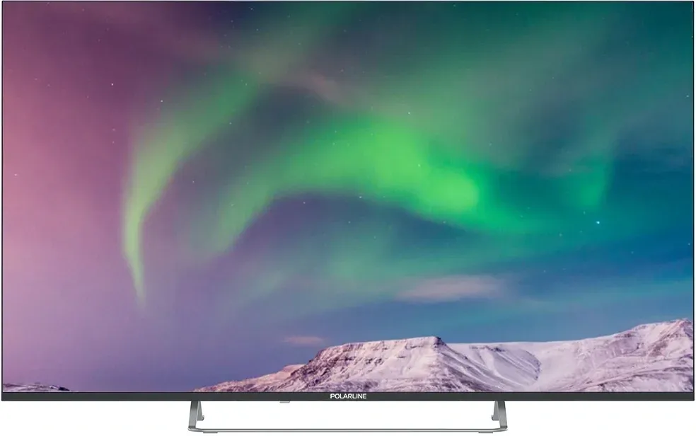 Телевизор QLED PolarLine 55 55PQ71STC-SM Frameless черный 4K Ultra HD 60Hz DVB-T DVB-T2 DVB-C DVB-S2 USB WiFi Smart TV RUS - фото 1