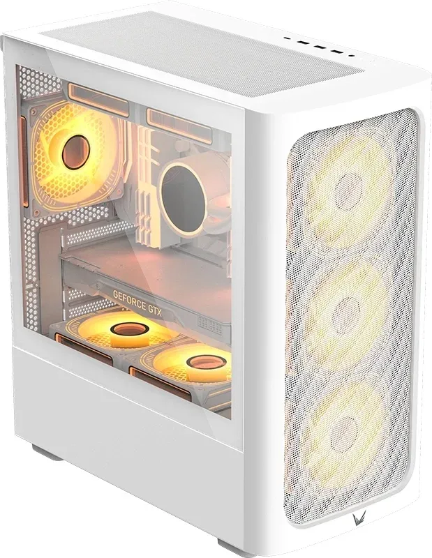 Корпус Formula Air Mesh G3 белый без БП mATX 7x120mm 5x140mm 2xUSB2.0 1xUSB3.0 audio bott PSU - фото 2