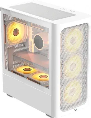 Корпус Formula Air Mesh G3 белый без БП mATX 7x120mm 5x140mm 2xUSB2.0 1xUSB3.0 audio bott PSU - фото 7