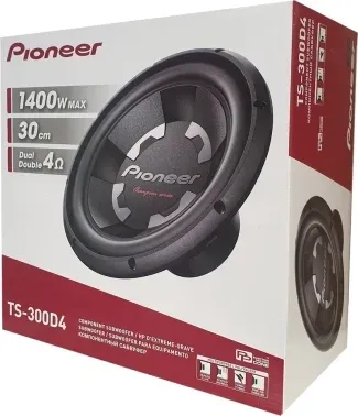 Сабвуфер автомобильный Pioneer TS-300D4 400Вт пассивный 30см/12 - фото 8