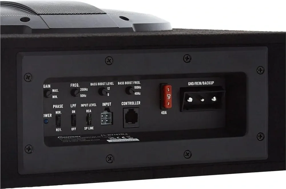 Сабвуфер автомобильный Pioneer TS-WX1010LA 300Вт активный 25см/10 - фото 2
