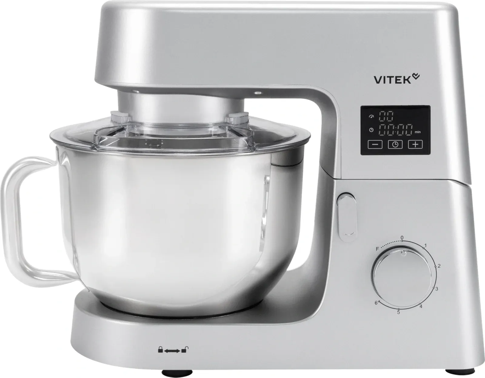 Миксер планетарный Vitek VT-PM0550 2000Вт серебристый - фото 3