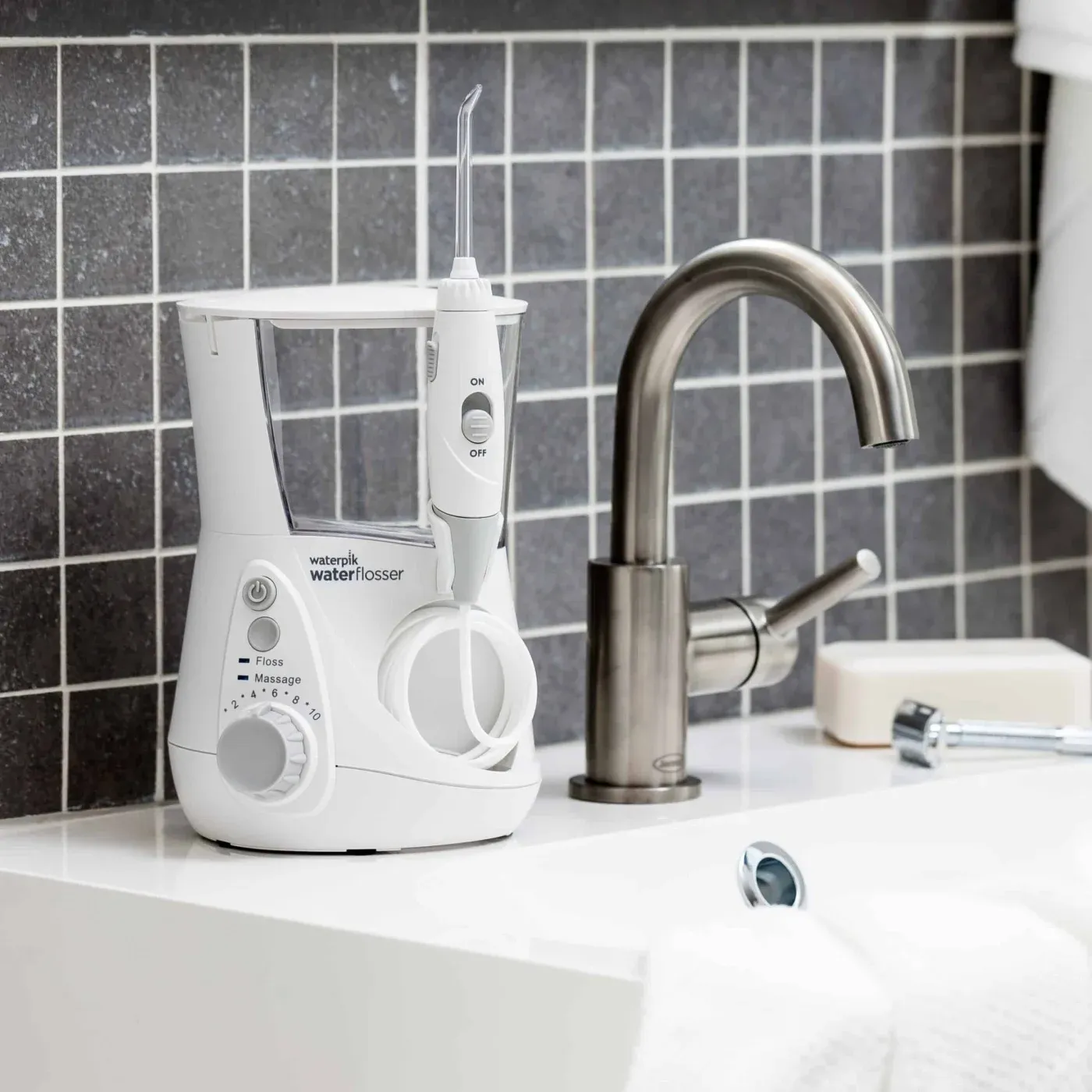 Ирригатор Waterpik WF-660ЕU импульсн. 7насад. белый - фото 3