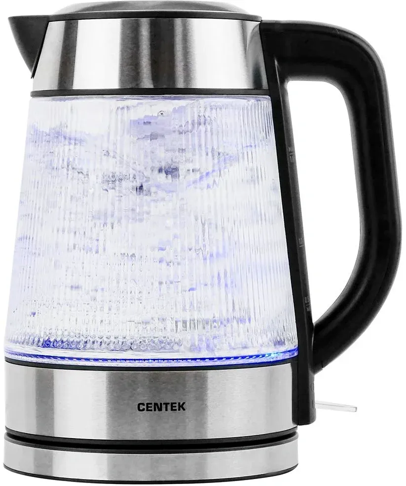 Чайник электрический Centek CT-0013 1.8л. 2200Вт серебристый корпус: стекло/пластик - фото 2