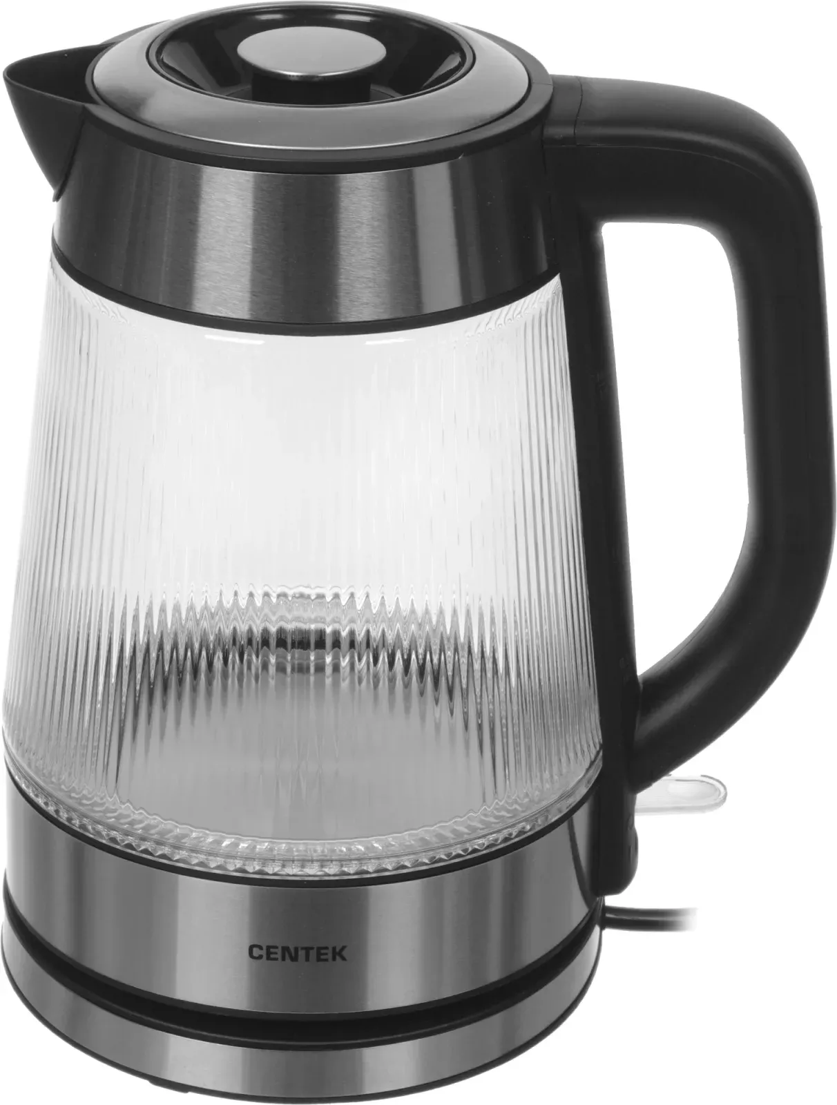 Чайник электрический Centek CT-0013 1.8л. 2200Вт серебристый корпус: стекло/пластик - фото 3