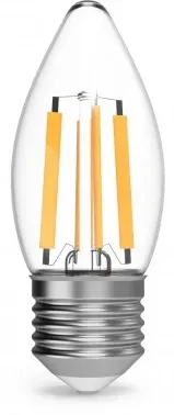 Лампа филам. Gauss Filament 7Вт цок.:E27 свеча 220B св.свеч.бел.теп. упак.:1шт 103802107, прозрачный - фото 8