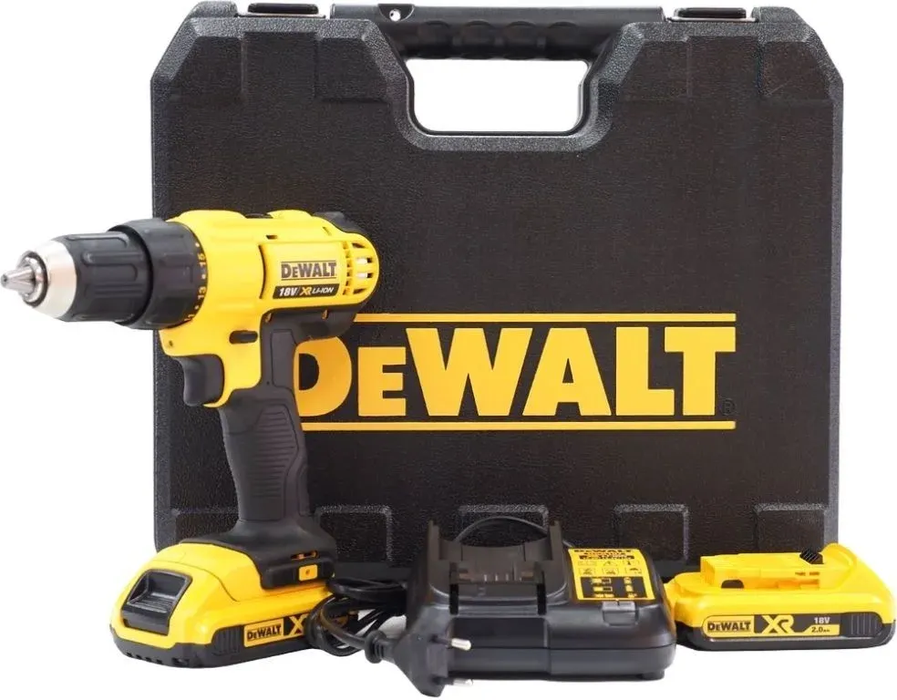 Дрель-шуруповерт DeWalt DCD771D2-QW аккум. патрон:быстрозажимной кейс в комплекте - фото 1