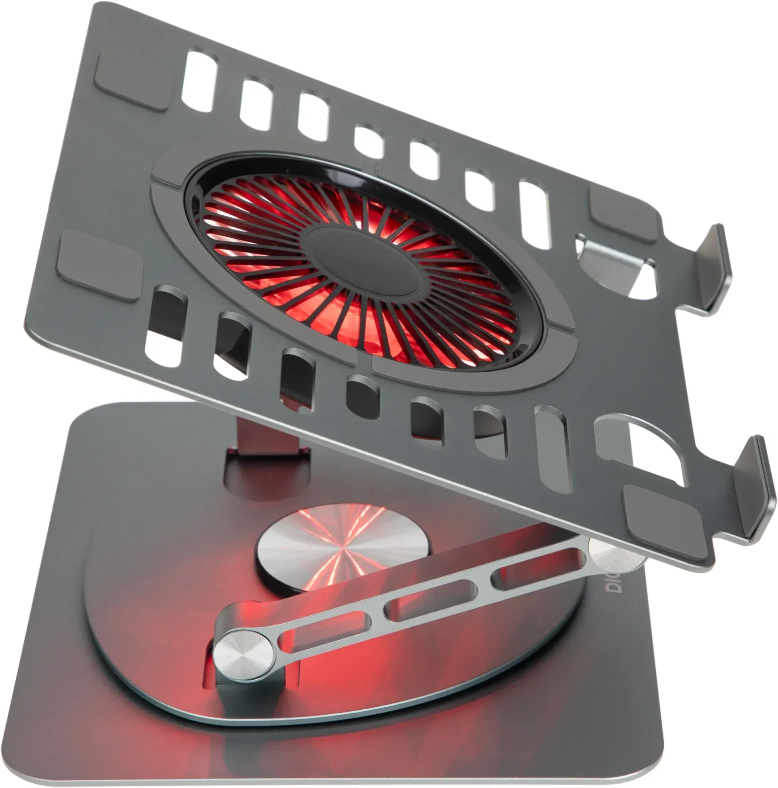 Подставки для ноутбуков DIGMA D-NCP170-1xRGB110-360 серый - фото 4