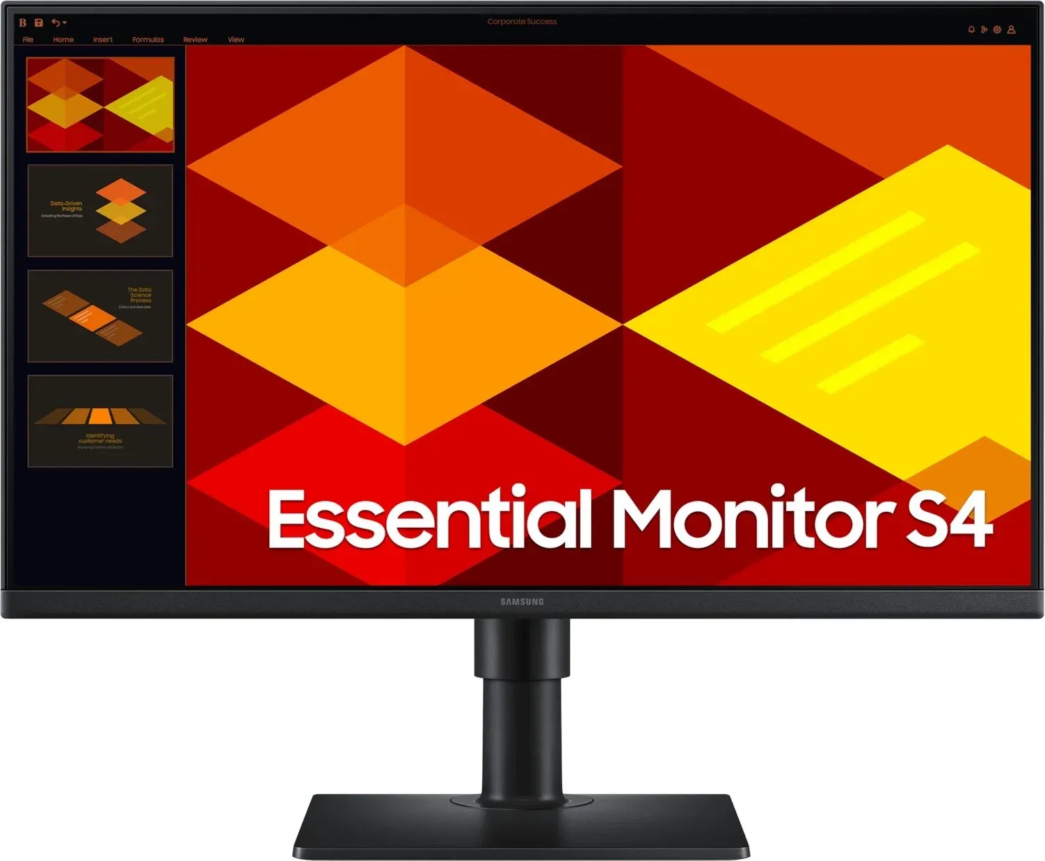 Монитор Samsung 24 Essential S4 S24D400GAIXCI черный IPS LED 16:9 HDMI матовая HAS Piv 1000:1 250cd 178гр/178гр 1920x1080 100Hz DP FHD USB 3.5кг - фото 1