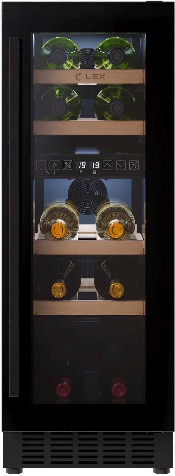 Для вина LEX LWD3017BL dual zone черный