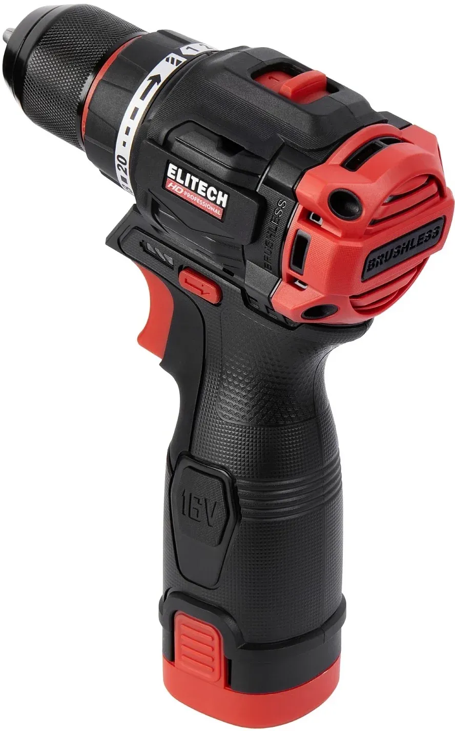 Дрель-шуруповерт Elitech CD 16L2 E2201.039.01 32Вт аккум. патрон:быстрозажимной кейс в комплекте 205715 - фото 6
