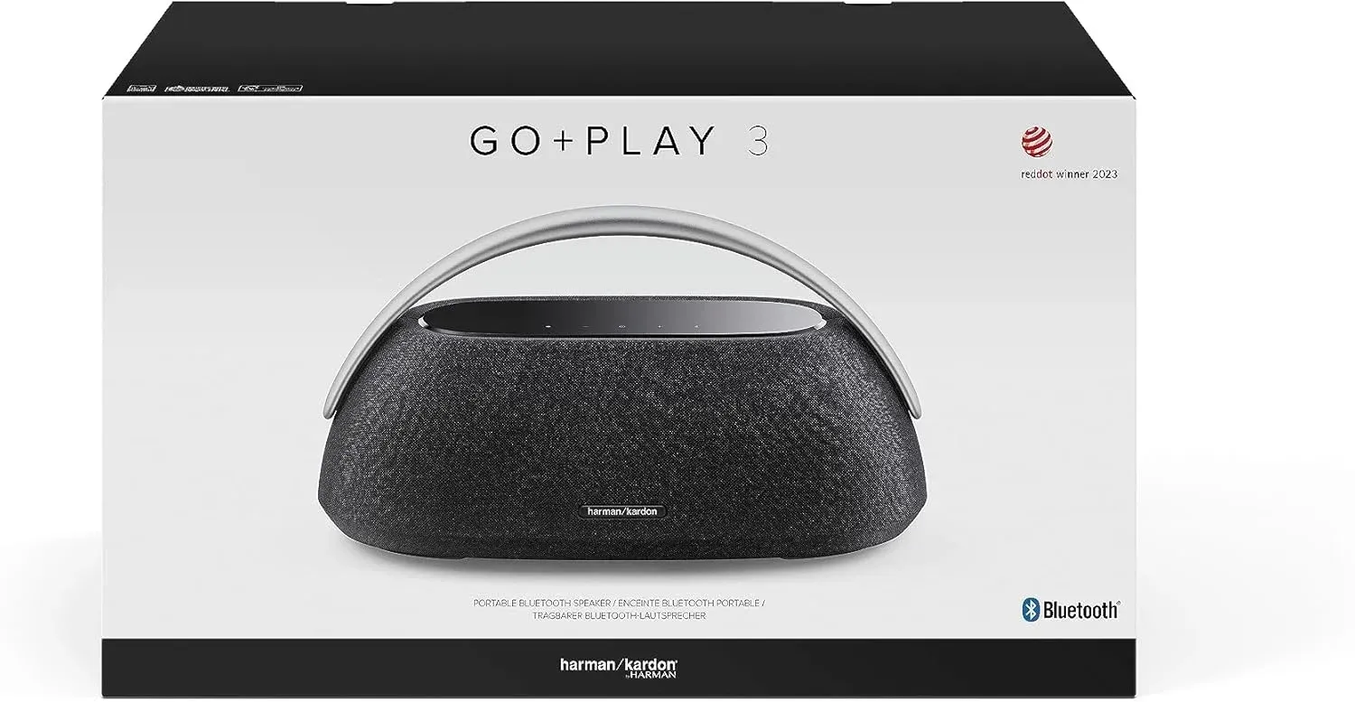 Колонка порт. Harman Kardon Go + Play 3 черный 160W 2.1 BT/3.5Jack 10м HKGOPLAY3BLKUK - фото 4