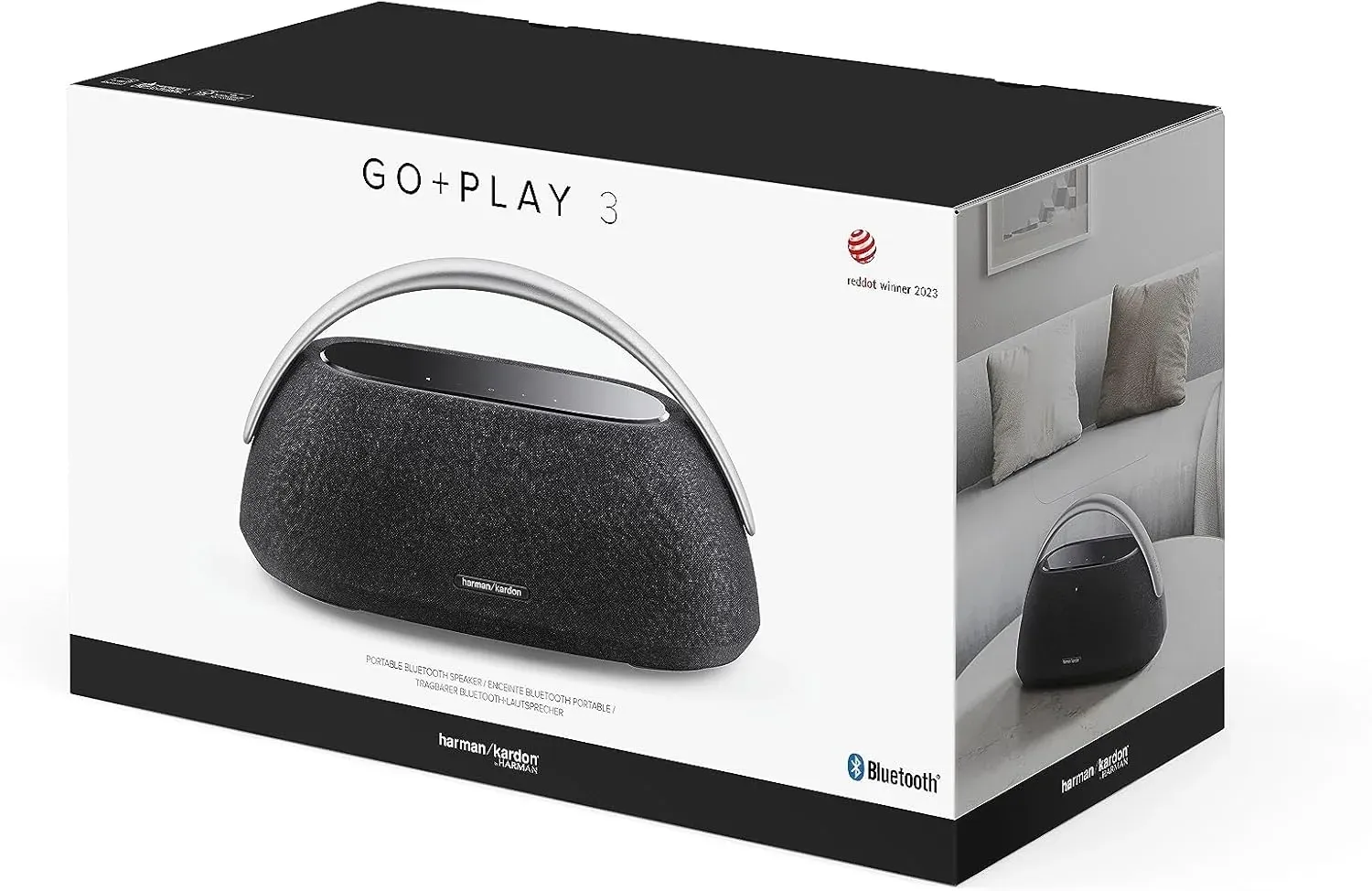 Колонка порт. Harman Kardon Go + Play 3 черный 160W 2.1 BT/3.5Jack 10м HKGOPLAY3BLKUK - фото 5