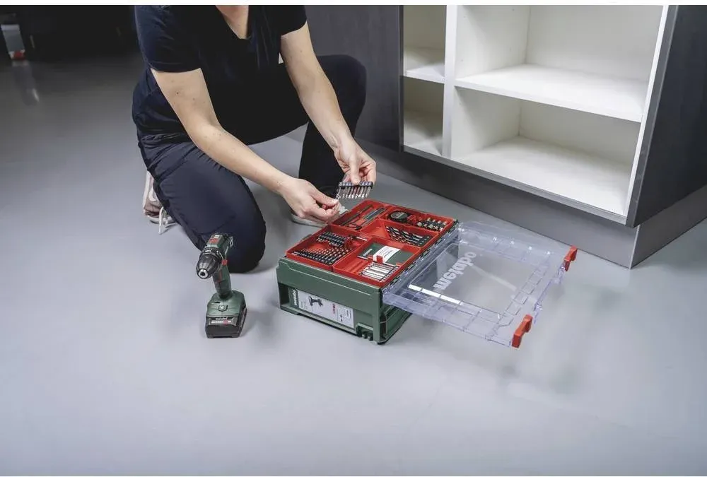 Дрель ударная Metabo BS 18 Set патрон:быстрозажимной реверс кейс в комплекте 602207710 - фото 5