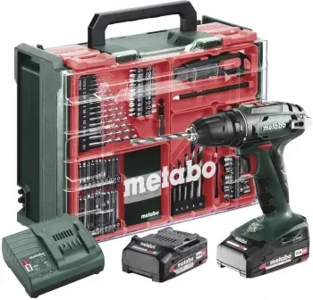 Дрель ударная Metabo BS 18 Set патрон:быстрозажимной реверс кейс в комплекте 602207710 - фото 6