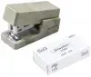 Степлер мини Deli NS083C KHAKI Nusign 24/6 26/6 25листов хаки 830скоб пластик коробка - фото 3