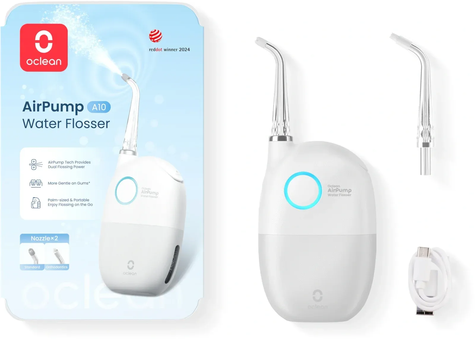 Ирригаторы OCLEAN AirPump A10 W7602 серый