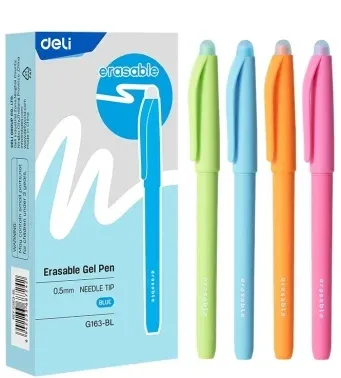 Гелевые ручки DELI EG163-BL - фото 4