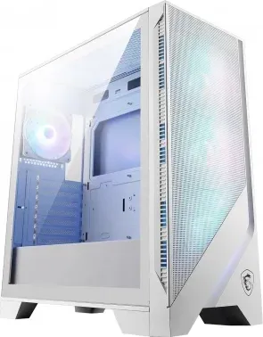 Корпус MSI MAG Forge 320R Airflow белый без БП ATX 7x120mm 4x140mm 2xUSB3.0 audio bott PSU - фото 3