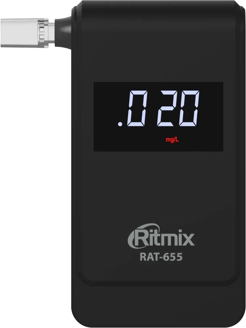 Алкотестер Ritmix RAT-655 электрохимический черный - фото 2