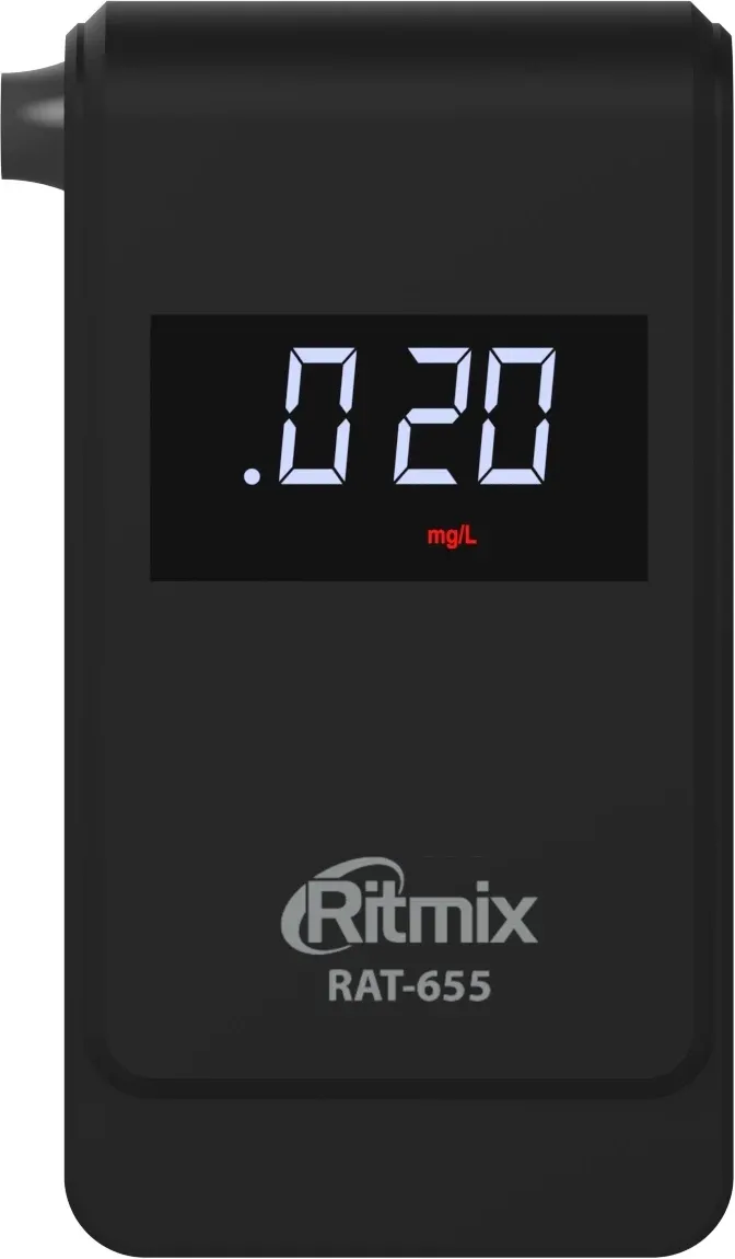 Алкотестер Ritmix RAT-655 электрохимический черный - фото 3