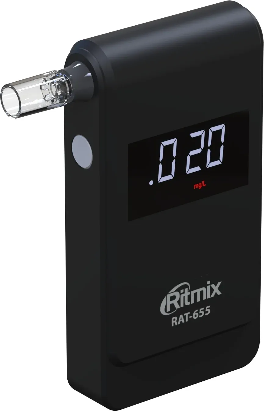 Алкотестер Ritmix RAT-655 электрохимический черный - фото 5