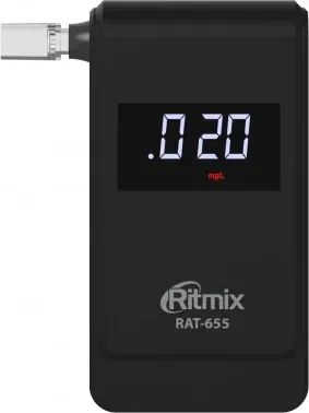 Алкотестер Ritmix RAT-655 электрохимический черный - фото 8