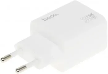 Сетевое зар./устр. Hoco N56 Fundador 30W 3A PD 2xUSB/USB type-C универсальное белый 32508 - фото 8